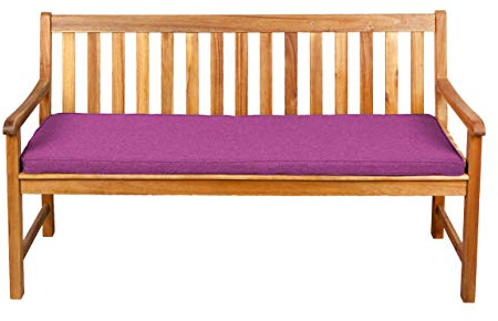 Gutekissen® Sitzkissen für Bank, Gartenschaukeln, Sitz, glatt. FK5 (110x40x5, Rosa)