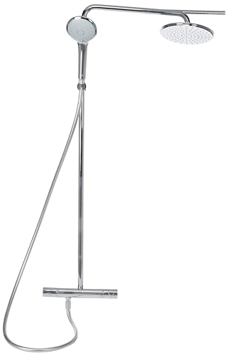 GROHE Euphoria System 210 - Duschsystem mit Thermostatbatterie (wassersparend, Antikalk-System, Sicherheitssperre bei 38°), chrom, 26383000