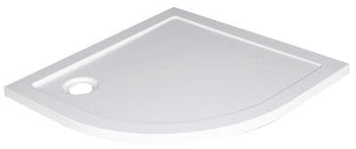 ONDÉE Receveur de douche BULL Blanc 80x4cm Cercle résine polyester forte