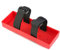 KEEDA Plastic Battery Box Tray Bracket Battery Holder for 1/8 1/10 RC Crawler Car AXIAL SCX10 D90 TRX4 Accessories (Red)