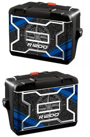 Set mit 2 Aufklebern Koffer Vario 1. Modell kompatibel mit R 1200 Line Style GS VV1-002 (Blau)
