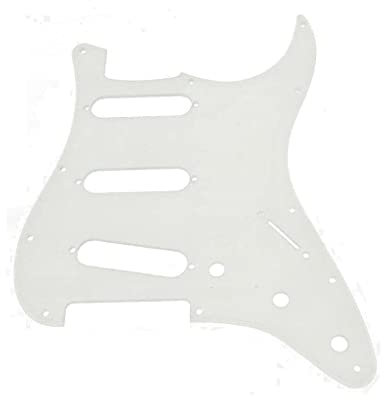 KAISH Pickguard ST/Strat Style Pickguard SSS Pick Guard für USA/Mexico Stratocaster/Strat Klar/Transparent 1-lagig