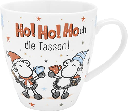 Tasse Ho ho hoch die Tassen: Porzellan-Tasse in Geschenkbanderole