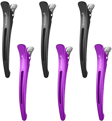 XPOOP 6 Pezzi Mollette per Capelli, Pinze e Becchi d'Oca - Clip Capelli per Parrucchiere, Donne e Ragazze - Strumento Professionale