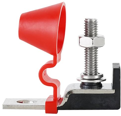 GLOSO Terminal fusible de batterie Fusible Bloc Goujon unique 5/16 porte-fusible bateau camion voiture Marine TFB1CS (Fusible non inclus)