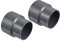 PATIKIL PVC Réducteur Tuyau Raccord 90x75mm, 2 Paquet Droit Couplage Adaptateur Connecteur, Gris