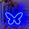 LED Schmetterling Neon Schild Lichter Blaue Leuchtreklame Schmetterling Leuchtreklamen USB Oder Batteriebetrieben für Zuhause Schlafzimmer Bar Restaurant Weihnachten Geburtstag Party Geschenk