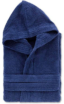 Leonardo Home - accappatoio uomo/donna 100% cotone - accappatoio con Cappuccio in morbida spugna 100% cotone.