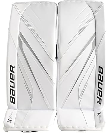 Bauer Vapor X5 Pro Goalie Schienen Senior, Größe:L, Farbe:weiß/schwarz