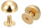 QUARKZMAN Remaches de Tachuelas con Tornillo, 12 Sets de Remaches de Tachuelas Redondas de 10x5mm para Manualidades de Cuero, Bolsos, Cartera y Cinturones, Dorado