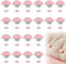 ADERTOS 20 Stück Bettdeckenhalter Bettdecken Clips Kunststoff Bettdeckenclips Rosa Bettdeckenbezug Klammer 3x2,5 cm Quilt Fixer Duvet Cover Clips Quiltbefestigungsclip für Bettlaken Steppbett