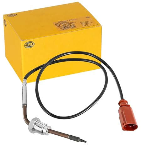 HELLA 6PT 010 376-861 Sensor, Abgastemperatur - 2-polig - geschraubt | 6PT 010 376-861 Kompatibel mit A8 D4 (4H2, 4H8, 4HC, 4HL)