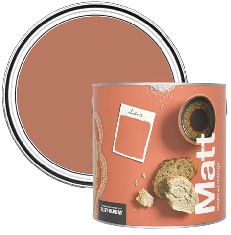 Rust-Oleum Colours Matt Emulsion Wall and Ceiling Paint - Siena 2.5L