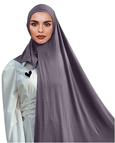 LIANGTUOHAI Kopftuch Für Damen, Muslimische Kleider Damen Hijab, Frauen Muslimisches Kopftücher Für Damen Türkische Premium Qualität Modern Kopftücher Muslim Kleid Türkisch Premium Gebetskopftuch