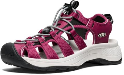 KEEN Damen Astoria West Sandalen, Beaujolais/Star White, 41 EU