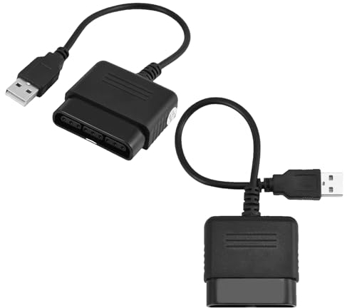 Beufee 2PCS Controller-Adapter, USB-Konverter, USB-Controller-Adapter, Controller-USB-Adapter Für Game-Controller, Game-Controller-Adapter