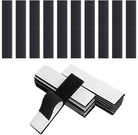 Yamobi 20 Pezzi 25 mm × 100 mm Nastro Adesivo Autoadesivo, Nastro in Nastro Adesivo su Entrambi i Lati, Imbottitura da Parete autoadesiva in Nastro Adesivo per Tessuto