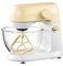 KUMIAN Stand Mixer, Mute Stand Mixer Household Small Flour-Mixing Machine Dough Mixer Automatic Cream Stirring Fresh Milk Machine,Kitchen Appliances(Yellow stainless)