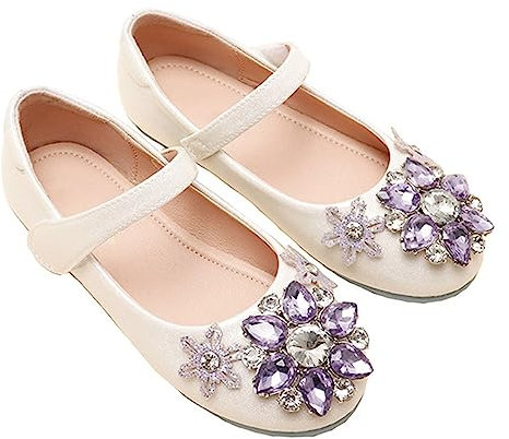 Generico Stivali Alti Stivali Pioggia Bambina 24 Ombrello Scarpe da Ginnastica da Ragazza Scarpe da Principessa Confortevole Suola Morbida Scarpe Singole Piatte Mantella Pioggia (White, 33 Big Kids)