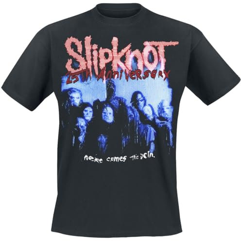 Slipknot Tour 2024 Glitch Männer T-Shirt schwarz L 100% Baumwolle Band-Merch, Bands