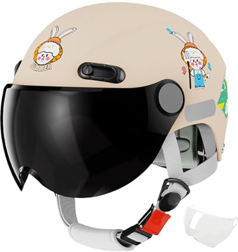 Kinder-Fahrradhelm Für 3–16 Jahre Verstellbarer Multisporthelm Zum Radfahren Skateboarden Roller Kleinkinderhelm Leichter Helm Cartoon-Muster C,(45-57CM)