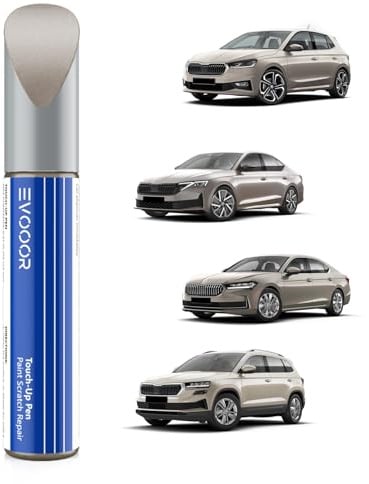 EVOOOR 4K4K/ F8H Capuccino-Beige Metallic Autolack Nachbesserung für Skoda, Kratzer Reparatur für Auto, Schnelle & Einfache Lösung zur Reparatur