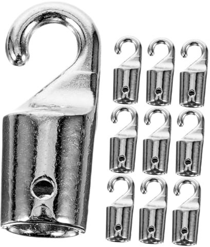 Vaguelly Ganci di Ricambio per Tende Verticali 10 Pezzi in Lega Metallo Connettori per Bacchette per Tende da Finestra Accessori per Sostituzione Gancio Puntale Compatibili Mini