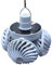 Nybhyjka Ventilateur de Camping Solaire, Ventilateur Plafonnier Énergie Solaire, Éclairage de Plafond Ultra Silencieux et Accessoires Compacts pour Tente, Balcon & Intempéries
