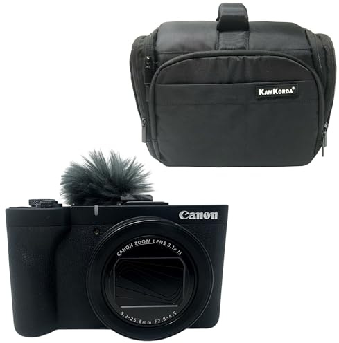 KamKorda Camera Bag + V1 Digital Compact Camera Black - 2 Year Warranty