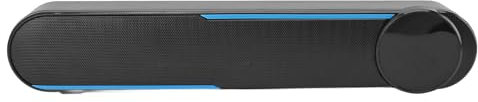 Cocoarm Wired Soundbar Speaker, USB 2.0 Soundbar Desktop con Suono Surround HiFi, Controllo Touch e Luci LED per Ufficio Casa e Feste