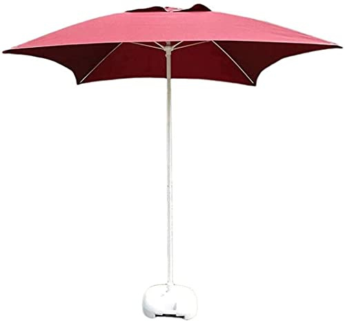 Sun Ls 2m/6,6 'Patio Square Garden Tisch Regenschirm für Außenposten, Strandmarkt für Handelsveranstaltungen, Schwimmen Poo