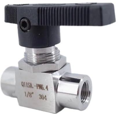 Kugelhahn aus Edelstahl 304, Innengewinde NPT, 1/8-1/2, Hochdruckventil for Wasser, Öl und Gas(1/2)