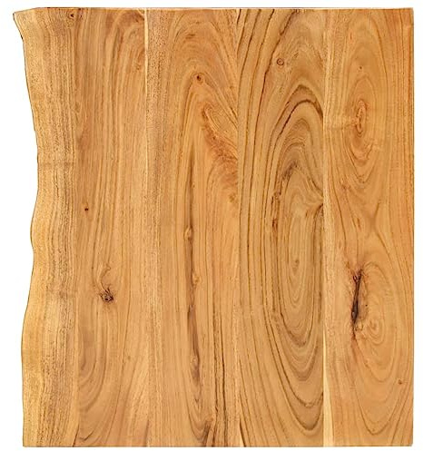 Tomostar Dessus de Meuble Lavabo, Tablette Comptoir Plateau de Salle de Bain Remplacement Acacia 58x52x3,8 cm