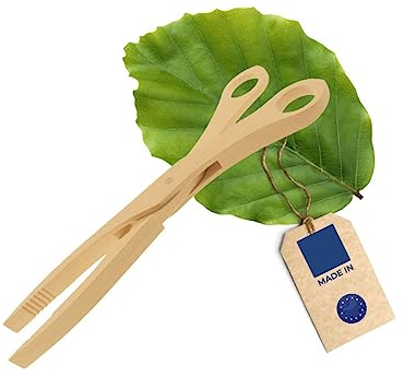 HOFMEISTER® Holz-Schere - Holzzange, 28 cm, Buche, Sauerkrautzange, Gurkenzange, Grillschere, kleine Grillzange