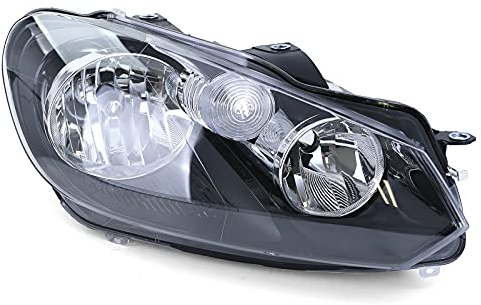 Scheinwerfer Schwarz mit LWR Motor Rechts für VW Golf 6 VI 1K 08-14