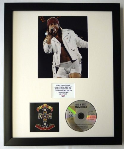 GUNS N' ROSES/CADRE CD ET PHOTO/EDITION LIMITEE DE L'ALBUM/APPETITE FOR DESTR...