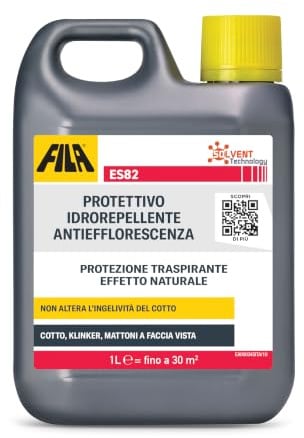 FILA Surface Care Solutions ES82 Protection Hydro-répulsif Anti-Efflorescence à Base de solvant, Incolore