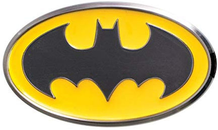 DC Anstecknadel mit Batman-Logo, Zinn, Silber, 2,5 cm
