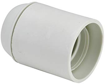 Douille ampoule - Soquet ampoule - Douille lumière - Douille de lampe - Raccord électrique - Douille de chantier - Douille E27 Chem Lisse Raccord 10mm Blanc - Debflex - 712650