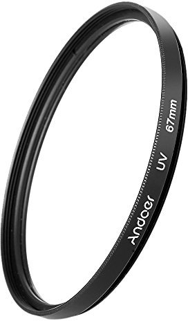 Andoer 67mm UV ultravioletter Filter Objektiv-Schutz für Canon Nikon DSLR Kamera