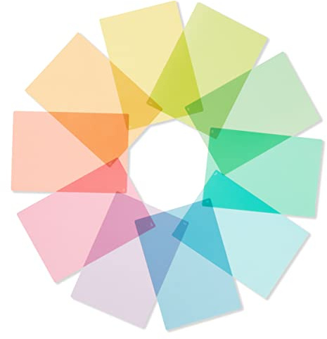 Crossbow Education Dyslexia Tinted A4 Page Overlays - Multi-Colour (Pack of 10) - Dyslexia And Visual Stress Specialists