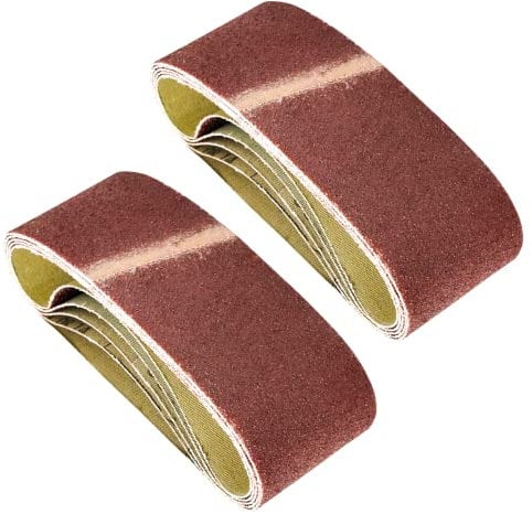 Dapetz ® 10Pcs Sanding Belts 40 Grits Aluminum Oxide Abrasive Fabric Sanding Belts 60 x 400mm Fit Bosch Sanders Grinding,Sharpening and Derusting