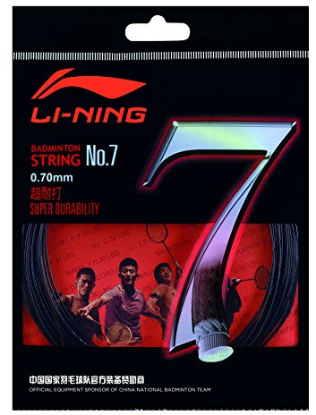 LI-NING Badminton Schläger-Saite No. 7 schwarz