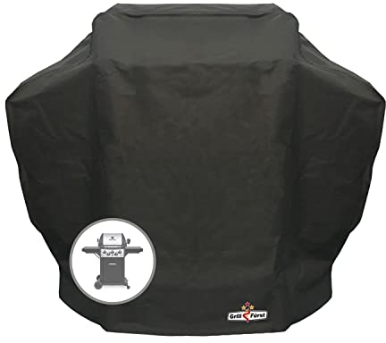 Grillfürst Grill Abdeckhaube - robuste Grill-Abdeckung 141 x 66 x 119 cm, wetterfest und wasserdicht, Abdeckung Gasgrill für Broil King Monarch, Napoleon Rogue R425, Rösle Videro G4 u.v.m.