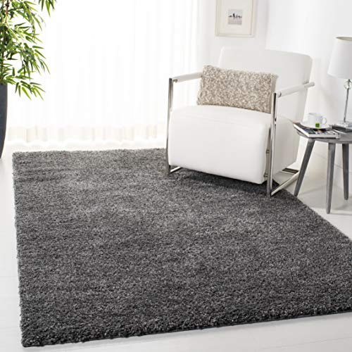 Safavieh Shaggy AUG900 Tapis d'intérieur rectangulaire tressé Gris 160 x 229 cm