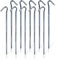 diMio XL Stahl-Zelthaken Allround Rund/V-Profil (Zelthaken Ø6mm, 30er Pack)