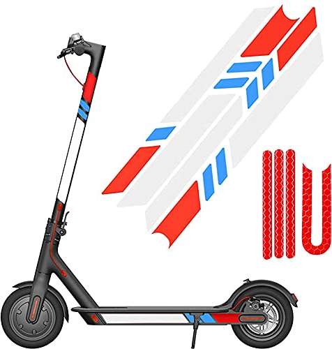 Aloskart Scooter Aufkleber Set für Xiaomi M365, Universal Aufkleber für e Scooter, Aufkleber für Ninebot, Scooter Reflektor Sticker, Elektroroller Zubehör