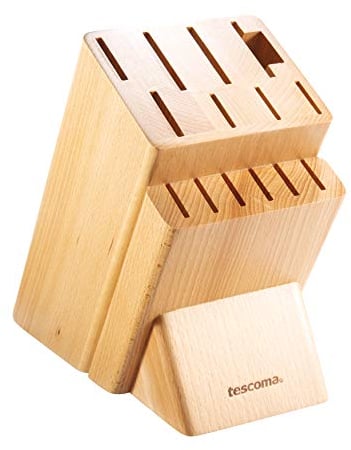 Tescoma Noblesse Ceppo per 14 Coltelli e Trinciapollo/Affilatore, Legno