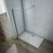 AICA ITALY Parete Doccia Walk-in Con Barra Stabilizzatrice Regolabile 70-120cm Vetro 6mm Temperato Anticalcare Misura 65x195cm