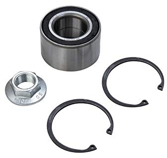 Knott zweireihiges Anhängerkugellager 34x64x37 mm für Bremstrommel 200x50, Radlager-Set mit Tragmutter M24x1.5 und Sicherheitsringen für PKW-Anhänger